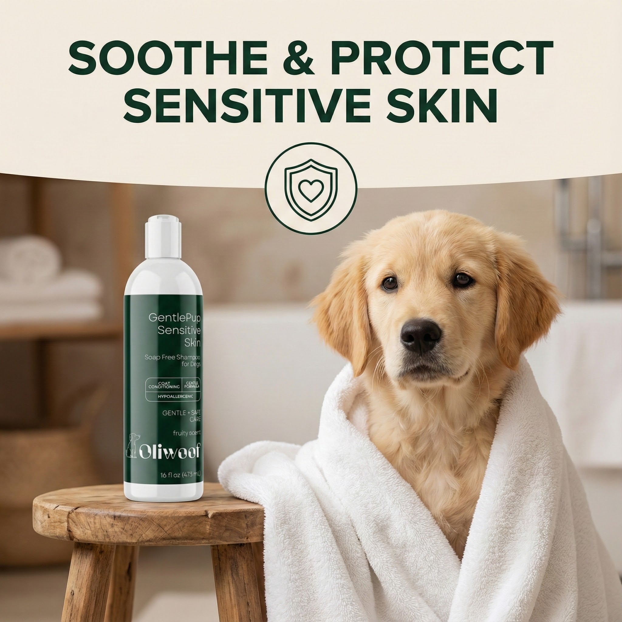 Gentle Pup Sensitive Skin - Soap Free Shampoo For Dogs