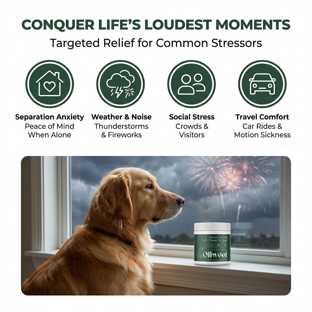 Hemp Calming Soft Chews For Dogs